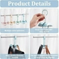 thumbnail image 5 of 8Pack Rotating Bag Hanger for Closet 360 Degree Rotatable Belt Hangers Organizer Scarf Tie Rack Holder Closet Storage Organizer, 5 of 9