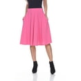 thumbnail image 2 of White Mark Women's Mid Length Fit and Flare Skirt, 2 of 5