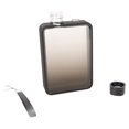thumbnail image 1 of 300ml Flat Water Bottle A5 Slim Water Bottle for Outdoor Sports Camping Gym Fitness Gradient Black, 1 of 5