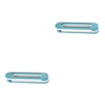 thumbnail image 2 of Bearachild Estante para zapatillas de baño plegable múltiple, impermeable, para baño, pared de baño, escurridor, estante plegable para Azul 2piezas, 2 of 6
