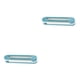 thumbnail image 2 of Kearding Estante para zapatos 3 en 1, colgador de zapatillas de PP, estante de almacenamiento de toallas plegable montado en la pared para el Azul 2piezas, 2 of 6