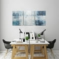 thumbnail image 5 of Blue Wall Art Abstract Wall Decor Gray Rustic Wall Art Prints Modern Canvas Wall Art for Living Room Bedroom Bathroom Kitchen Office Neutral Art Wall Decor Set 12x16 Inch, 3 Panels, 5 of 7