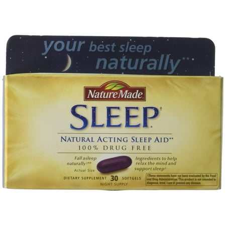 Nature Made Sleep Melatonin 3mg with L-theanine 200 mg Softgels, 30 Count