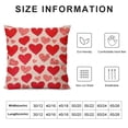 thumbnail image 5 of YINGXI Pink Valentines Day Pillow Covers for Valentines Day Decor Outdoor Valentine Decorative Throw Pillows Cushion Case for 24x24in, 5 of 5