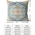 thumbnail image 3 of Boho Throw Pillow Covers 16x16 inch Set of 2 Burnt Blue Yellow Terracotta Rust Colored Throw Pillows Boho Home Decor for Bedroom Living Room Couch & Sofa (No Inserts), 3 of 6