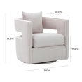 thumbnail image 5 of TOV Furniture Kennedy Blush Velvet Swivel Chair With Cushion, 5 of 6