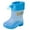 Sky Blue, variant on Zanarzt Toddler Girls Rain Boots Wide Kids Toddler Rubber Rain Boots for Boys Girls Waterproof Rainboots with Patterns and Easy On Yellow,US 10.5