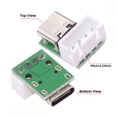 thumbnail image 6 of CY 5pcs/set DIY OEM Type C Female Socket Connector to 4Pin Pitch=2.54mm Wafer Socket Vertical USB2.0 Pinout DC 5V Power, 6 of 8