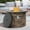 Stone texture, variant on 36"Round Steel Fire Table, 50,000 BTU Concrete Fire Pit w/Weather-Resistant Pit Cover, Lava Rocks,2-Piece Gas Fire Pit, Outdoor Propane Fire Pit Table Set w/Tank Cover , Grey
