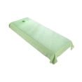 thumbnail image 4 of Sábana de Cama de Belleza perfecl poliéster Resistente al aceite con orificio Verde claro, 4 of 8