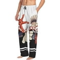thumbnail image 2 of Balery Starfishes Shells print Men's Pajama Pants,Ultra Lightweight Pjs,Lounge Pant-Large, 2 of 9