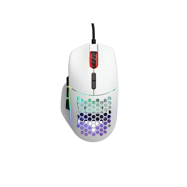 Ratón para juegos Glorious Model I con cable, 69 g, superligero, RGB, blanco