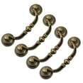 thumbnail image 6 of LABSERRON 4Pcs Dark Brown Square Cabinet Knobs and Pulls for Home Furniture Replacement, 6 of 8