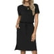 thumbnail image 2 of Moda mujer vestidos verano sólido Casual cuello redondo manga corta bolsillos vacaciones playa Mini vestido Fridja  qw2757, 2 of 9