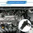 thumbnail image 2 of Sensores de posición del cigüeñal de metal plástico negro de 1 Pc para Volvo S60 2.5T 2011-2016, 2 of 6