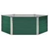 vidaXL 1 Piece Galvanized Steel Raised Garden Bed 129"x129"x45"cm Outdoor Patio Planter