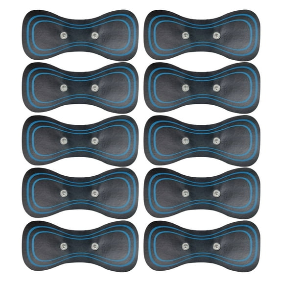 WETS 10Pcs/Set Electric Pulse Neck Massage Patch Relieve Neck Back Pain 8 Modes 19 Intensity Levels Soothing Pain Cervical Massage Patch