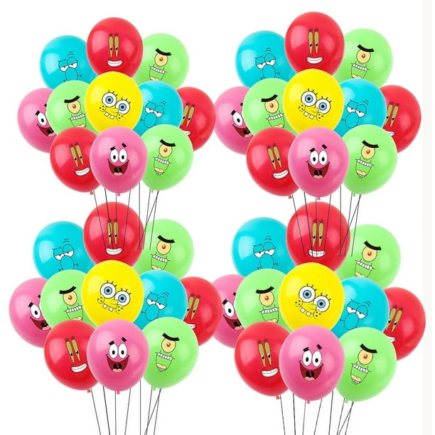 50 Globos de Látex Serie Emotion Globos de Fiesta de Colores Surtidos Lindo Globo de Cara Sonriente de 12 Pulgadas con 5 Globos de Látex de Diseño Diferentes para Fiesta Sincero Electrónica