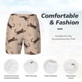 thumbnail image 5 of Balery Leopard Print Mens Swim Trunks Swim Shorts for Men Quick Dry Inseam Beach Shorts with Compression Liner Pocket-Medium, 5 of 9