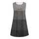 thumbnail image 5 of Vestido sin Mangas para las Mujeres Fragmentado Flash de Colores Impreso Botón Suéter Cuello Redondo Vestido, Vestido de Fiesta de Poliéster para Diario, Muestra Caso, 5 of 5