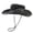 Black, variant on Washed Sun Hat with Brass Buckle And Unisex Outdoor Jungle Fishing Cap for Hiking And Camping Outdoor Hat