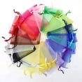 thumbnail image 4 of Bolsa de Organza para regalo de boda, embalaje de joyería con cordón de tul, 25 o 50 unidades, 4 of 4