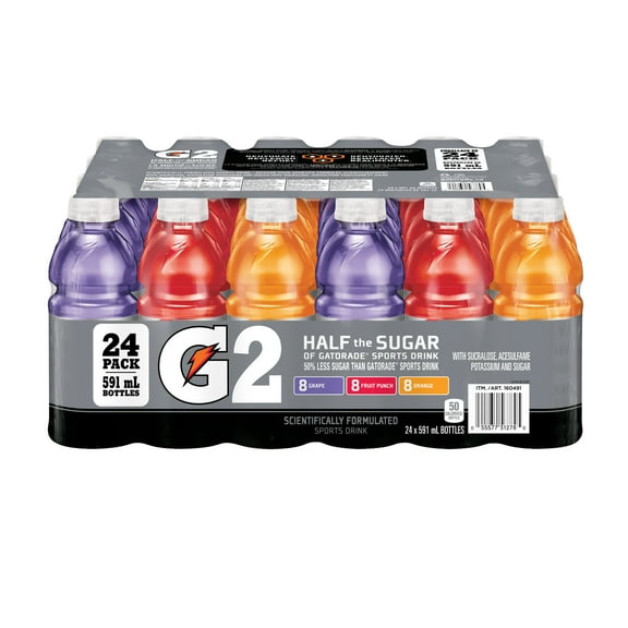 Gatorade G2 Variety Pack Sports Drink 24 x 591 mL, Bottles