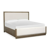 Magnussen Home Westbourne Dark Umber Queen Upholstered Panel Bed