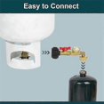 thumbnail image 1 of Propane Refill Adapter with Valve and Gauge, Fill 1 Lb Bottles From 20 Lb Tank, 90-Degree Elbow Des, 1 of 4