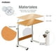 thumbnail image 4 of Mesa Auxiliar Mubson Altura Ajustable para Laptop Estudio Trabajo Desayunador Individual Mesa para Cama, 4 of 7