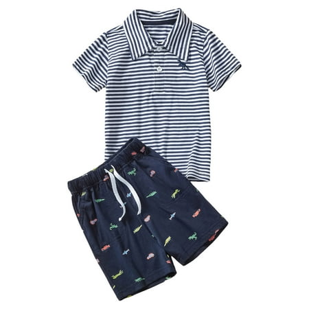 

Toddler Boys Short Sleeve Dinosaur Prints T Shirt Tops Shorts Child Kids 2PC Set Outfits Clothes Kids Clothes Winter Boys Boys Short Pants Suits Baby Boy Clothe Set Outfits for Toddler Boys Boy 3 Boy