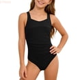 thumbnail image 2 of LYHaoo Girls Ruffle Sleeve Swimsuit High Waist Bathing With Wide Straps For Teen Youth,Girls One-Piece Swimsuit 10-11 Years, 2 of 6