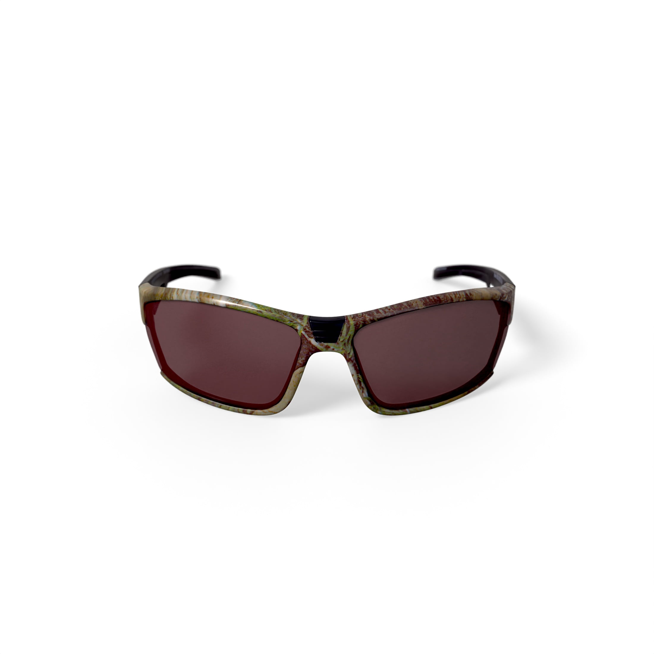 Realtree Men’s SM TRT T538 Performance Sunglasses, 68 Camo Brown