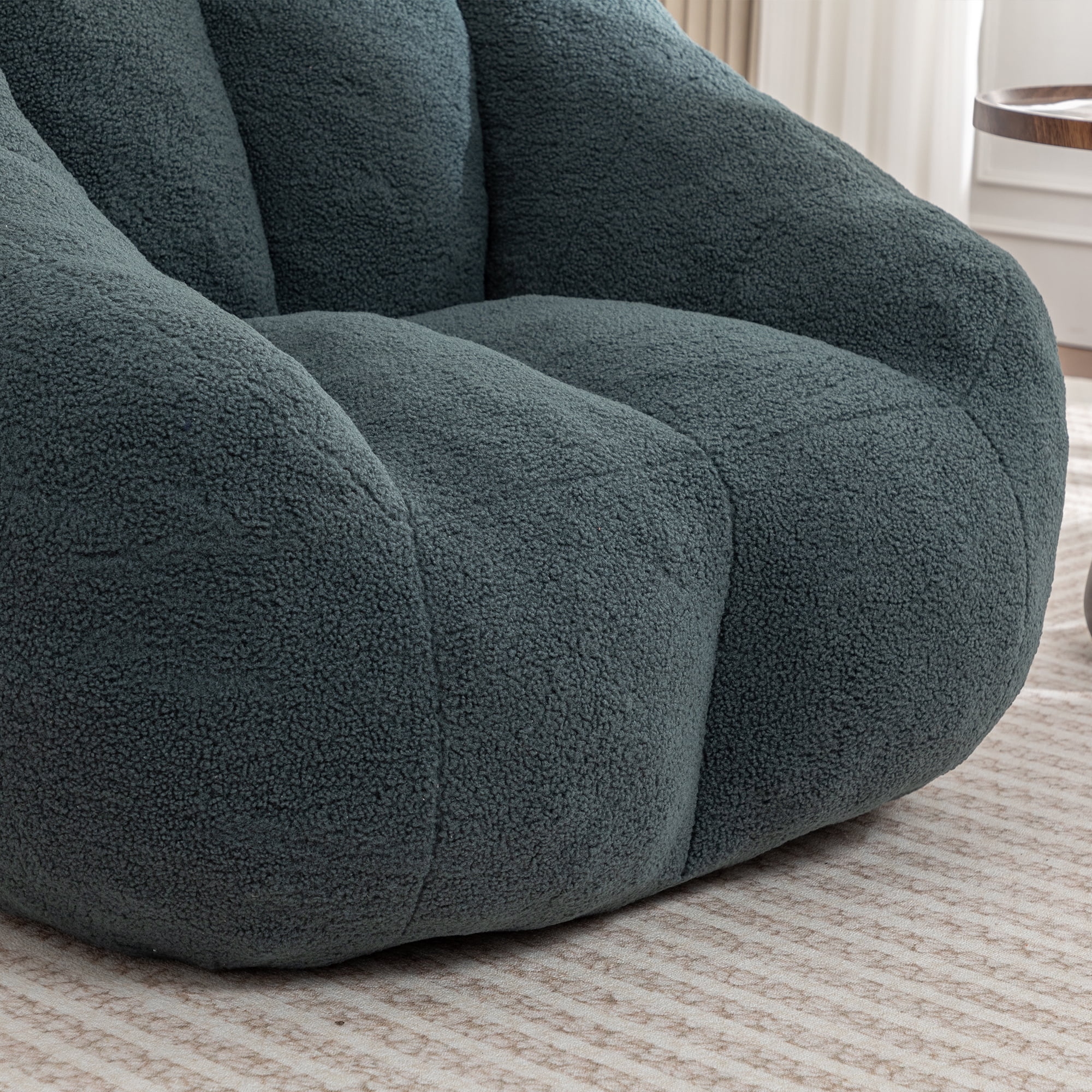 Jopath Bean Bag Chair for Adults and Kids,Oversized Bean Bag Sofa with Tufted Soft Stuffed Filling and High-Density Foam,Lazy Sofa Floor Sofa for Living Room Bedroom,Green