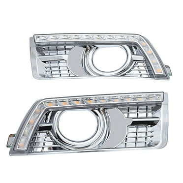 Geloo LED Fog Light DRL Daytime Running Lights with Turn Signal for Cadillac SUV SRX 2012-2017