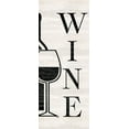 thumbnail image 2 of Reed, Tara 12x24 Black Ornate Wood Framed with Double Matting Museum Art Print Titled - Wine Humor vertical III-Wine, 2 of 4