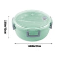 thumbnail image 3 of YIKA Tupperware Wheats Straw Layer Lunch Box Mobile Phone Holders Lunch Box Student Office Worker Lunch Box Microwaveable Lunch Box Kitchen Storage Green, 3 of 7