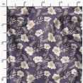 thumbnail image 2 of Soimoi Polyester Fleece Purple Fabric By the Yard - 56 Inch Wide - Florals, Leaves Print Fabric - Elegant & Beautiful Patterns for Fashion and Home Decor Printed Fabric, 2 of 6
