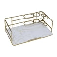 thumbnail image 2 of Bathroom Countertop Organizer Cosmetic Storage Basket Large Capacity Corner Shelf for Skincare Brushes Countertop Bathroom Rectangle, 2 of 5