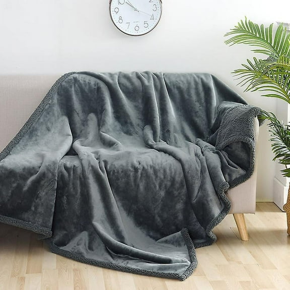 AUQ Waterproof Blanket Love Blanket for Couples Waterproof Splash Gray 71x100CM