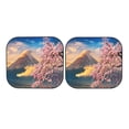 thumbnail image 3 of Uemuo Cherry Blossoms Printed 2 PCS Car Windshield Sun Shade, Auto Sun Heat and UV Rays Blocker, Foldable Automotive Front Window Sunshade Protector, 3 of 7