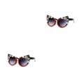 thumbnail image 3 of Qarigey RetroGafas de sol ligeras y portátiles para personas a la moda Estilo vintage rojo rojo 2piezas, 3 of 6