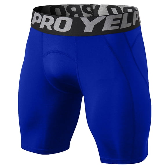 Mens Compression Pants Mens Simple Basketball Base Training Compression Pants Fitness Pants Trousers Pantalon Sport Homme Blue XL