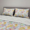 thumbnail image 2 of Art Comforter & Sham Bedding Set, Paisley Design in Watercolor Effect Brush Strokes and Flower Motifs Ornamental, 3 pcs Duvet Set Microfiber Filling Quilt, 5 Sizes, Multicolor, by Ambesonne, 2 of 4