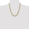 thumbnail image 2 of Auriga Fine Jewelry 14K Yellow Gold 7 mm Semi-Solid Curb Chain Necklace for Men 22", 2 of 6