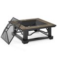 thumbnail image 4 of Crosley Furniture Alberta Métal Carré Foyer en Noir, 4 of 8