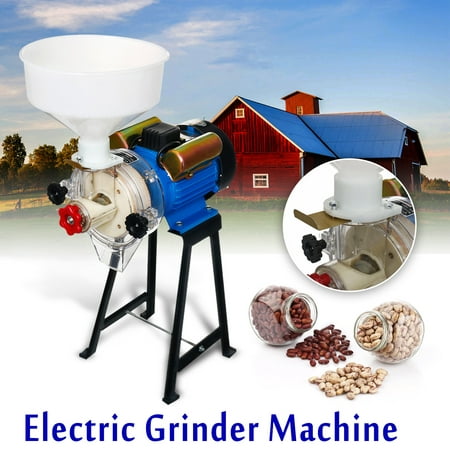 220V 2.2KW Electric Flour Mill Wet & Dry Grinder Grinding Machine For Corn Rice Grain Soymilk Coffee Wheat (Best Non Dairy Milk For Cereal)