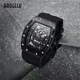 thumbnail image 4 of Reloj de pulsera Baogela Quartz para hombre, luminoso, color de fondo negro y rosa, 4 of 8
