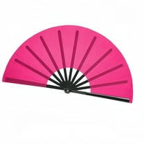 Large folding hand fan, nylon cloth retro cloth fan, Chinese Kung Fu Tai Chi hand fan, unisex, festival, dance, gift, performance, decoration
