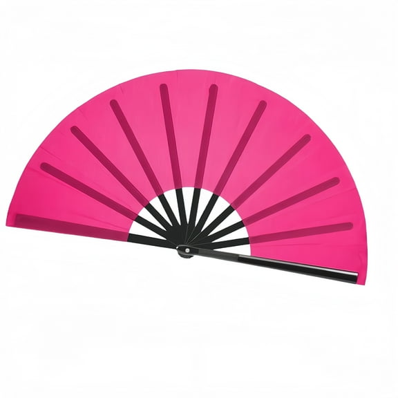 Large folding hand fan, nylon cloth retro cloth fan, Chinese Kung Fu Tai Chi hand fan, unisex, festival, dance, gift, performance, decoration